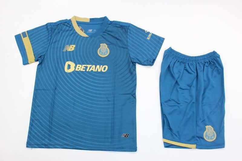 Kids Porto 23/24 Third Soccer Jersey And Shorts