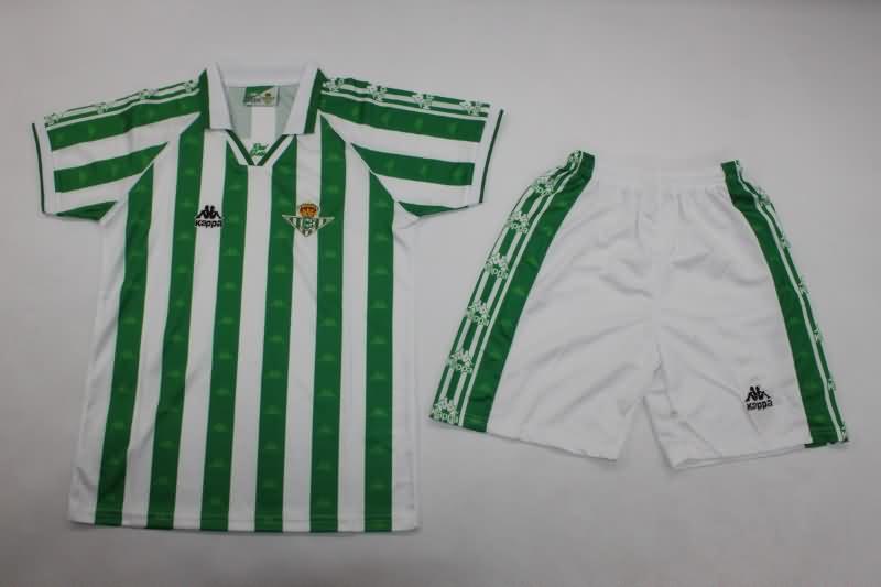 Kids Real Betis 1995/97 Home Soccer Jersey And Shorts
