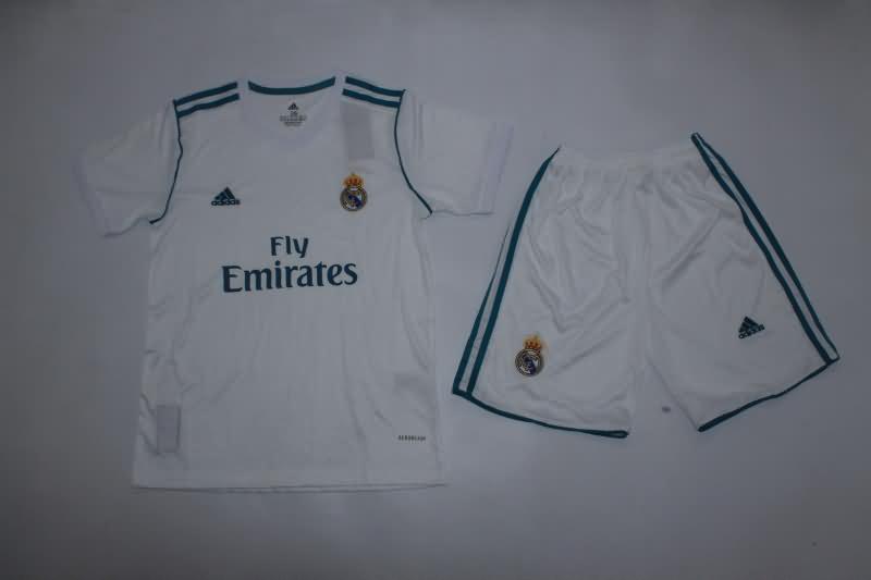 Kids Real Madrid 17/18 Home Soccer Jersey And Shorts