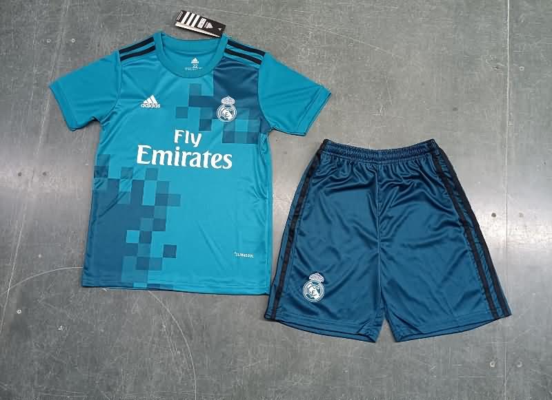 Kids Real Madrid 17/18 Third Soccer Jersey And Shorts