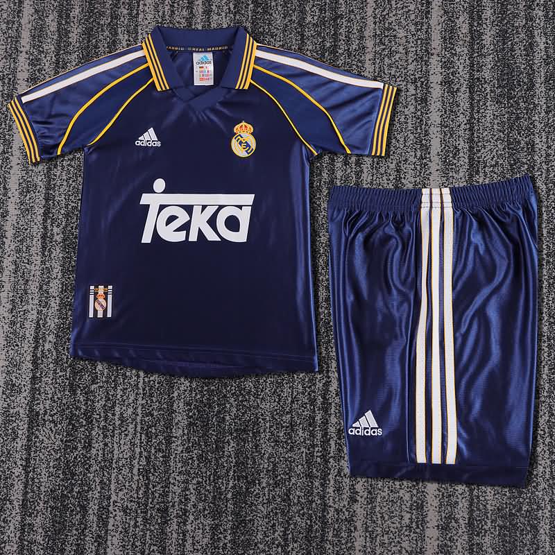 Kids Real Madrid 1998/99 Third Soccer Jersey And Shorts