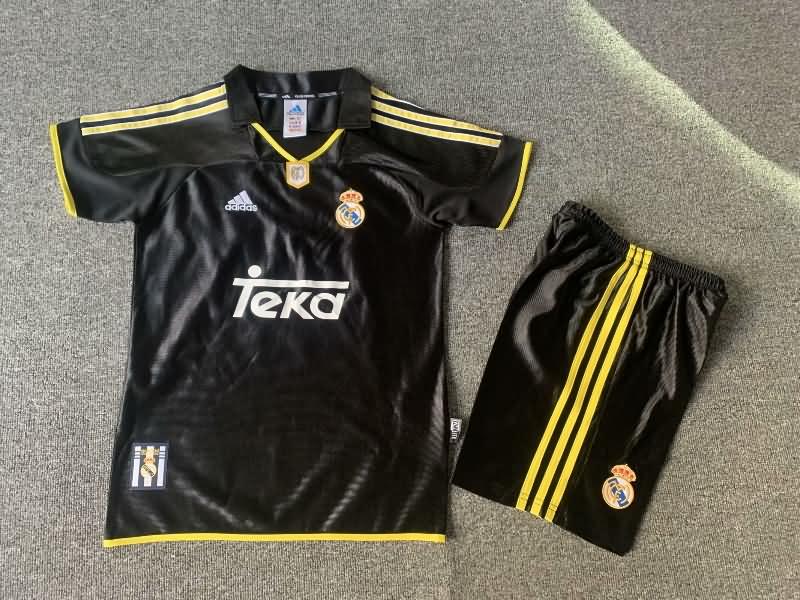 Kids Real Madrid 1999/00 Away Soccer Jersey And Shorts