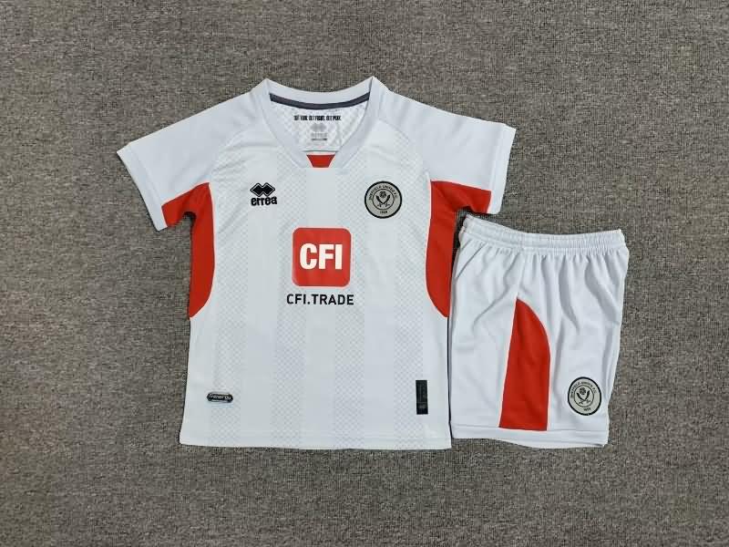 Kids Sheffield United 23/24 Away Soccer Jersey And Shorts