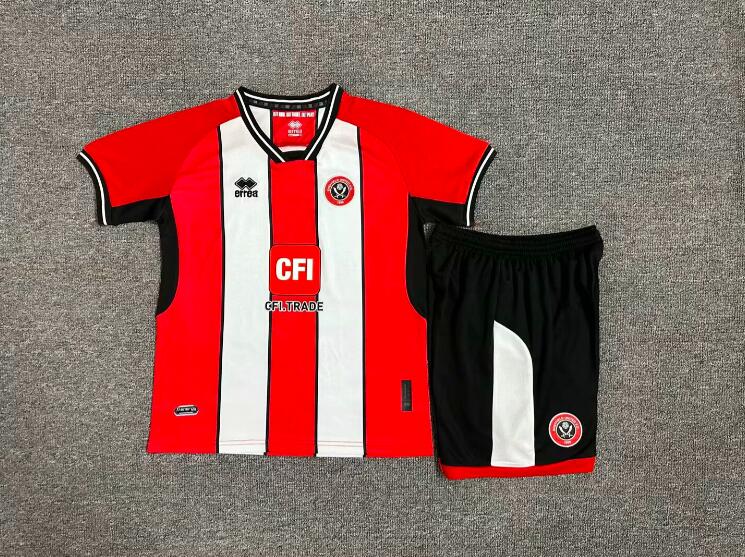 Kids Sheffield United 23/24 Home Soccer Jersey And Shorts