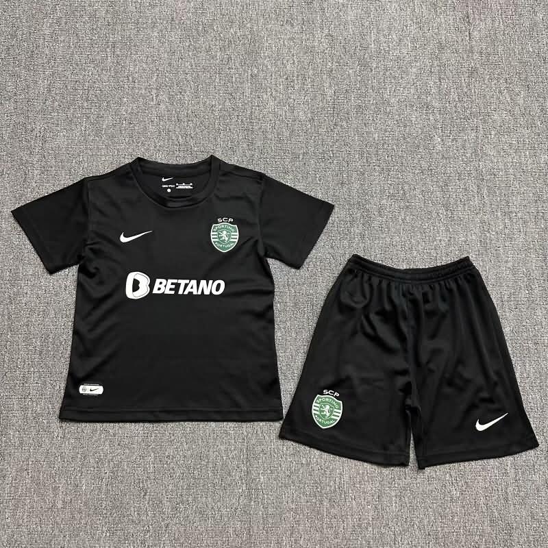 Kids Sporting Lisbon 23/24 Fourth Soccer Jersey And Shorts