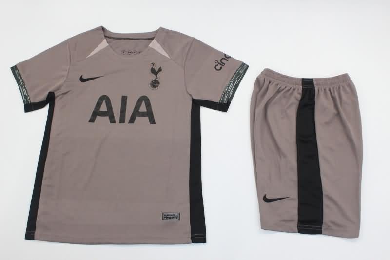 Kids Tottenham Hotspur 23/24 Third Soccer Jersey And Shorts