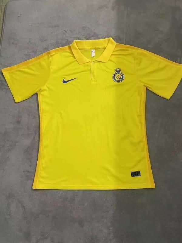 AAA Quality Al Nassr FC 23/24 Yellow Polo Soccer T-Shirt