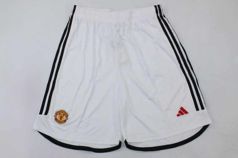 AAA Quality Manchester United 23/24 Home Soccer Shorts