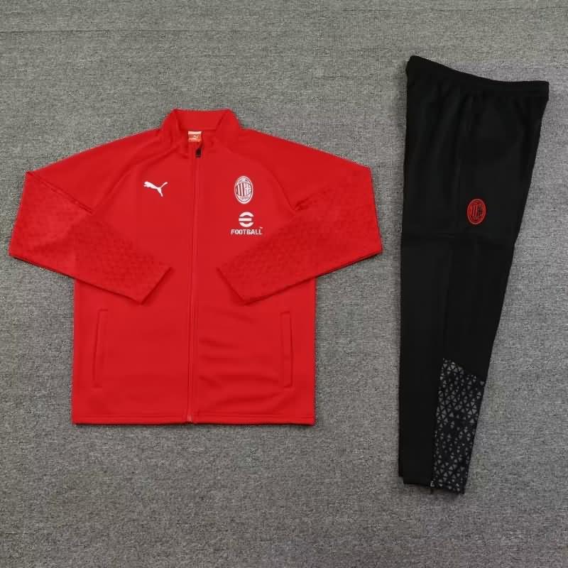 AAA Quality AC Milan 23/24 Red Soccer Tracksuit 03