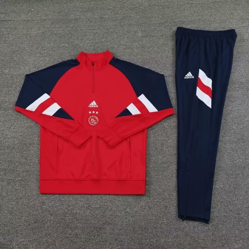 AAA Quality Ajax 23/24 Red Soccer Tracksuit