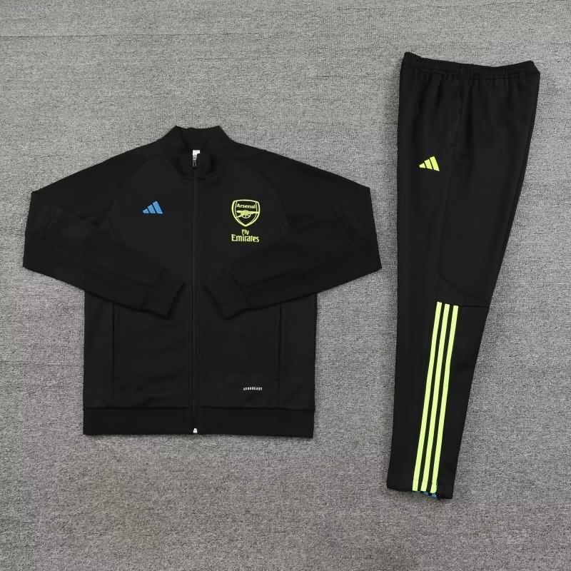 AAA Quality Arsenal 23/24 Black Soccer Tracksuit