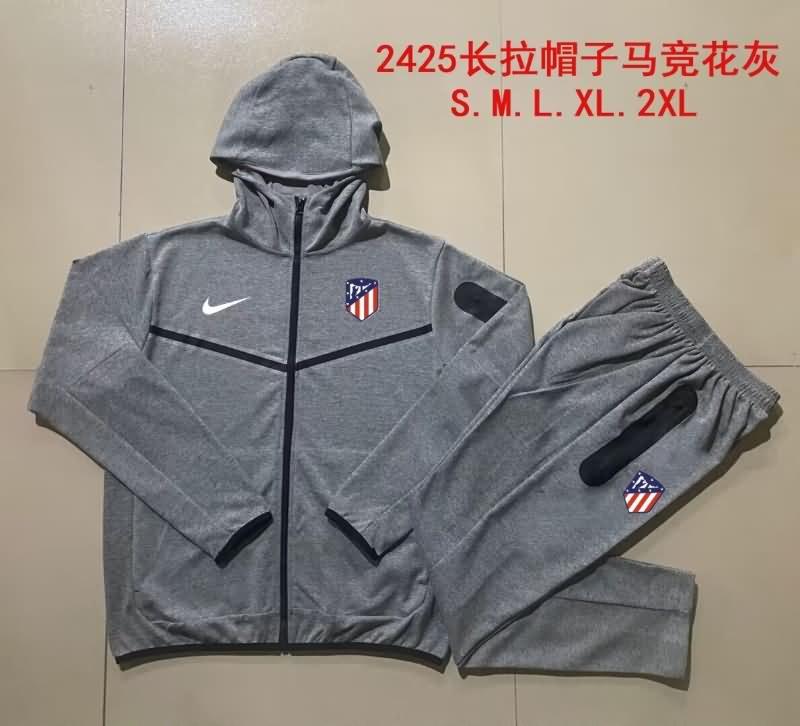 AAA Quality Atletico Madrid 23/24 Grey Soccer Tracksuit 02