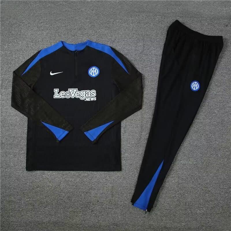 AAA Quality Inter Milan 23/24 Black Soccer Tracksuit