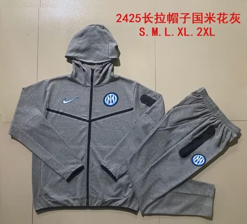 AAA Quality Inter Milan 23/24 Grey Soccer Tracksuit 04
