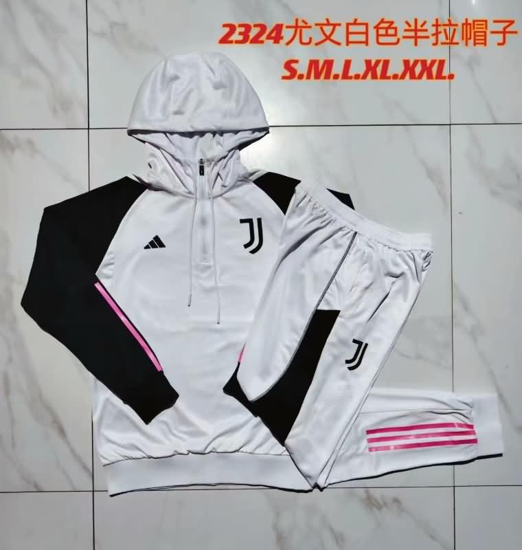 AAA Quality Juventus 23/24 White Soccer Tracksuit 03