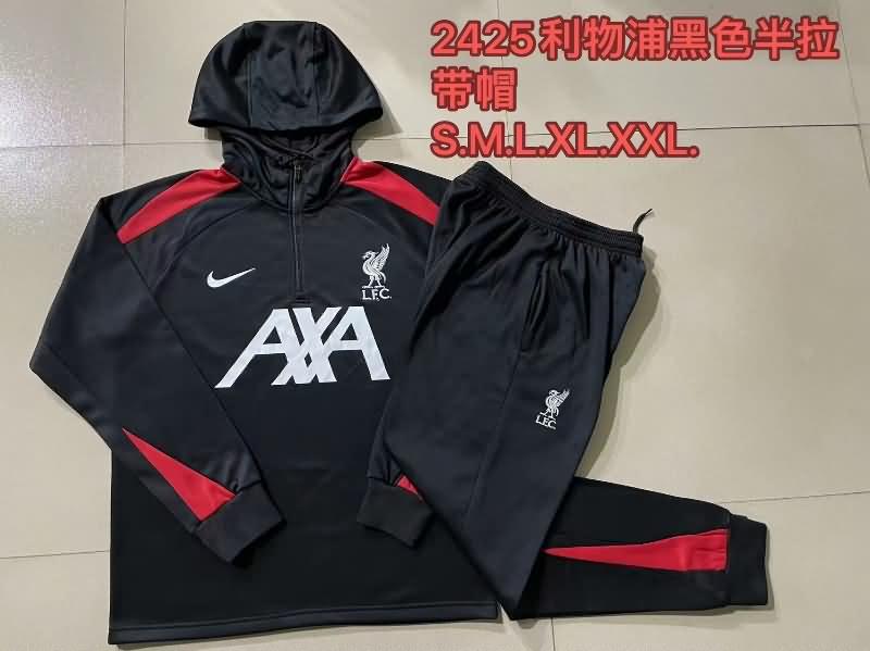 AAA Quality Liverpool 23/24 Black Soccer Tracksuit