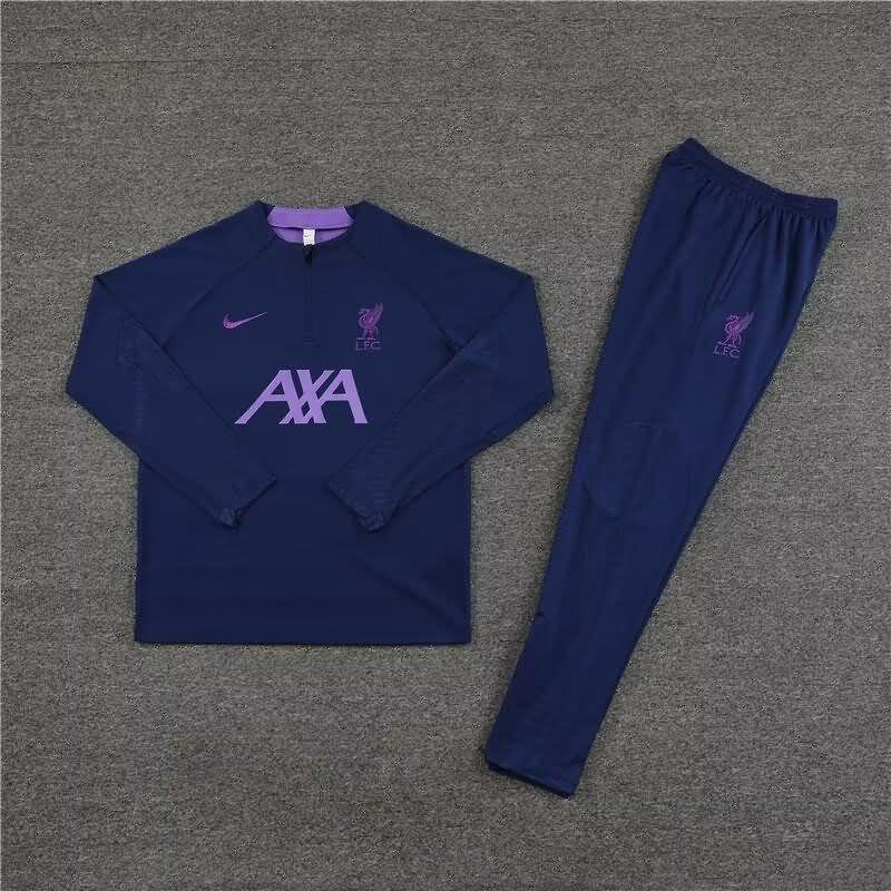 AAA Quality Liverpool 23/24 Dark Blue Soccer Tracksuit