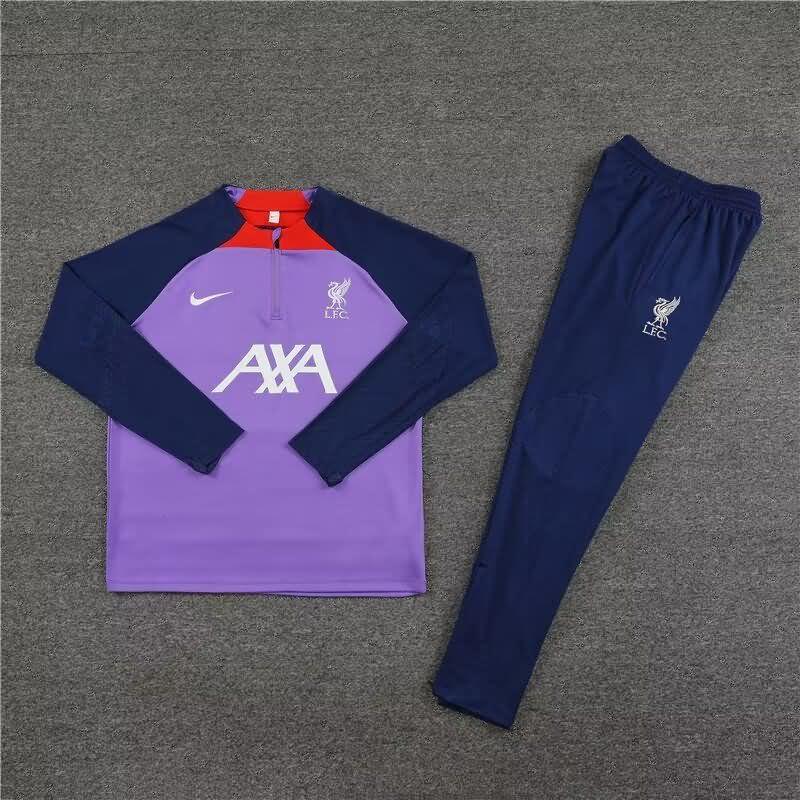 AAA Quality Liverpool 23/24 Purples Soccer Tracksuit