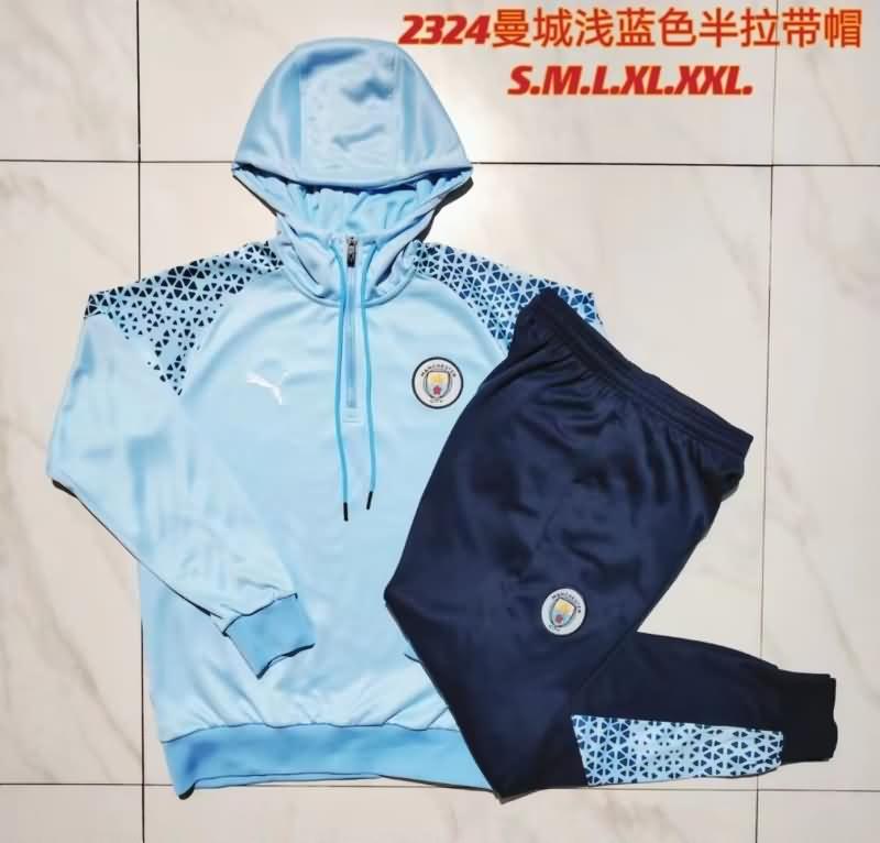 AAA Quality Manchester City 23/24 Blue Soccer Tracksuit 06