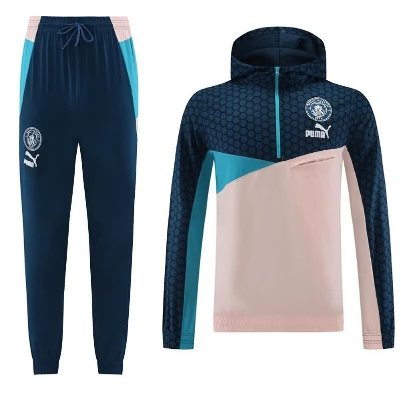 AAA Quality Manchester City 23/24 Pink Soccer Tracksuit
