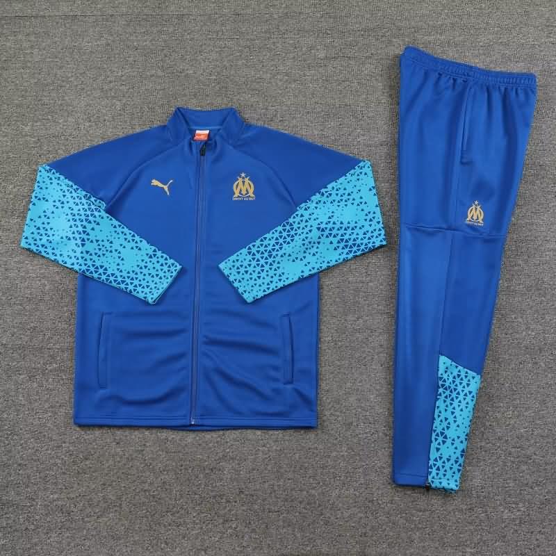 AAA Quality Marseilles 23/24 Blue Soccer Tracksuit 02