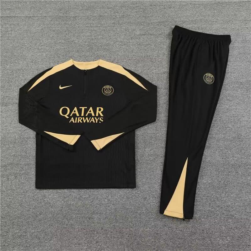 AAA Quality PSG 23/24 Black Soccer Tracksuit 04