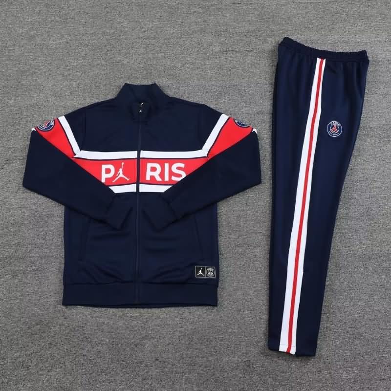 AAA Quality PSG 23/24 Dark Blue Soccer Tracksuit 02