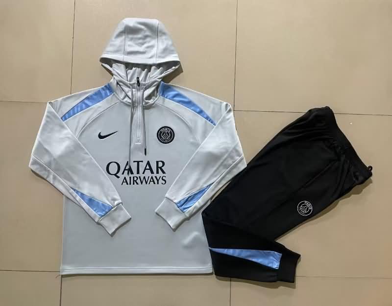 AAA Quality PSG 23/24 Grey Soccer Tracksuit 03