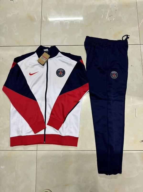 AAA Quality PSG 23/24 White Soccer Tracksuit