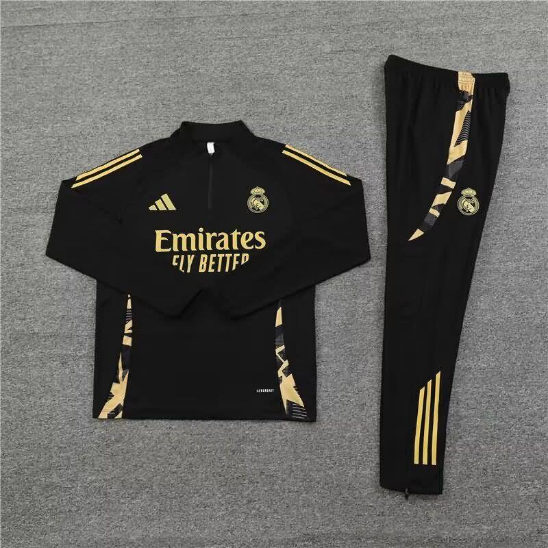 AAA Quality Real Madrid 23/24 Black Soccer Tracksuit 05