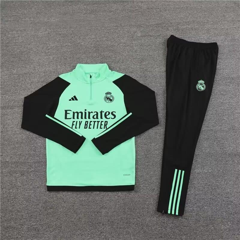 AAA Quality Real Madrid 23/24 Green Soccer Tracksuit