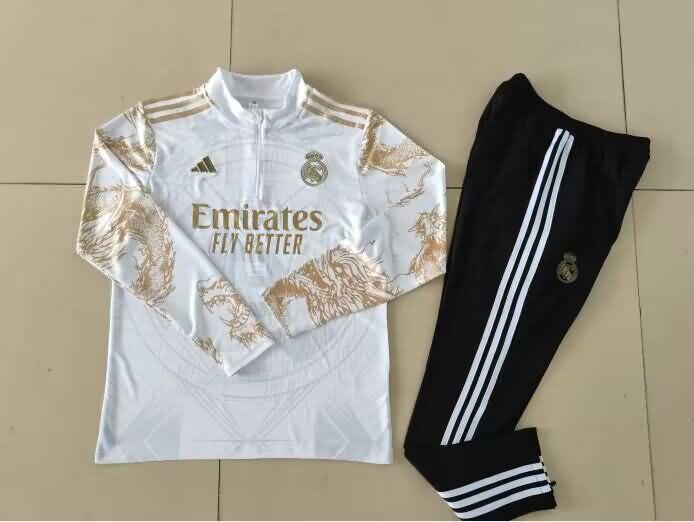 AAA Quality Real Madrid 23/24 White Soccer Tracksuit 07