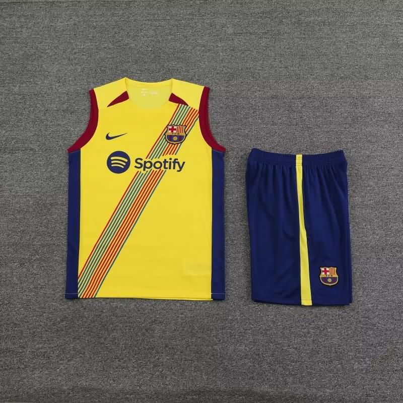 AAA Quality Barcelona 23/24 Yellow Soccer Training Sets