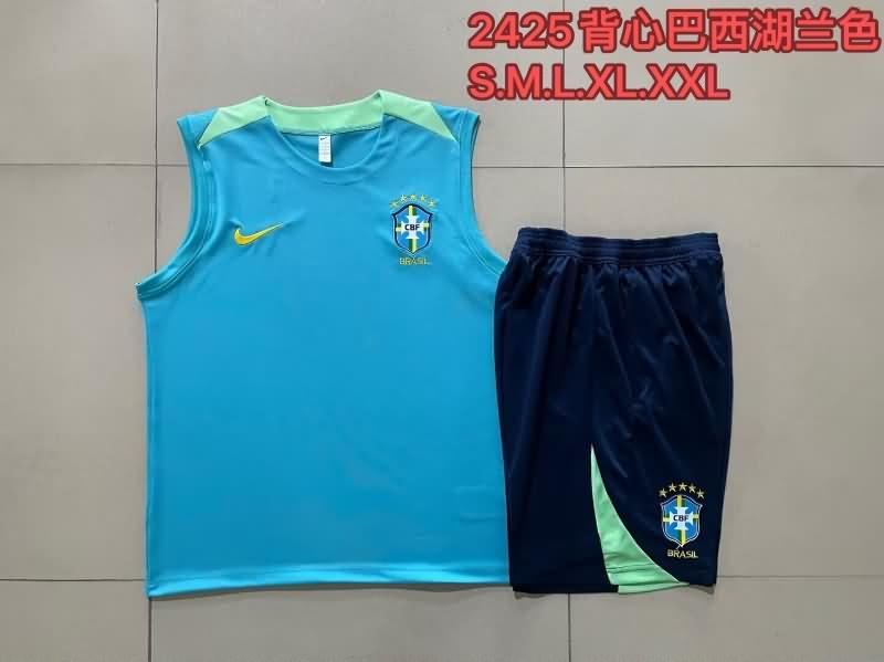 AAA Quality Brazil 2024 Light Blue Soccer Training Sets 02