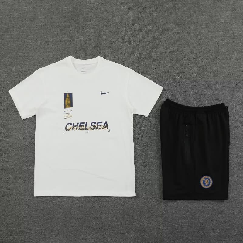 AAA Quality Chelsea 23/24 White Soccer Training Sets 02
