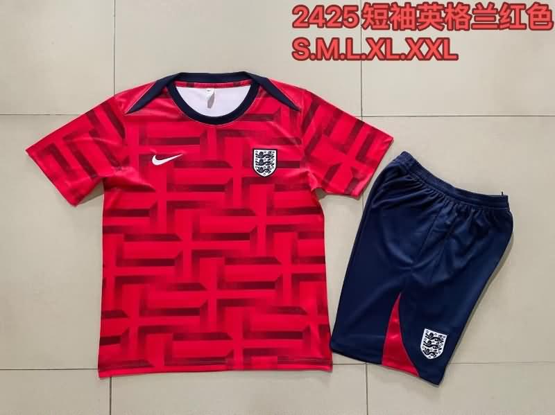 AAA Quality England 23/24 Red Soccer Training Sets 03