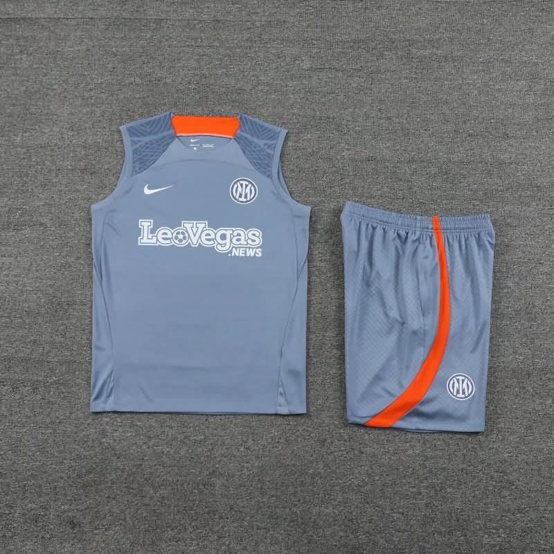 AAA Quality Inter Milan 23/24 Grey Soccer Training Sets