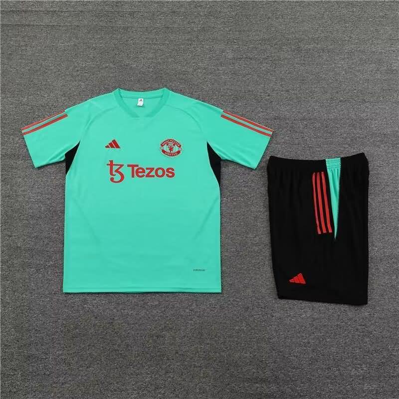 AAA Quality Manchester United 23/24 Green Soccer Training Sets