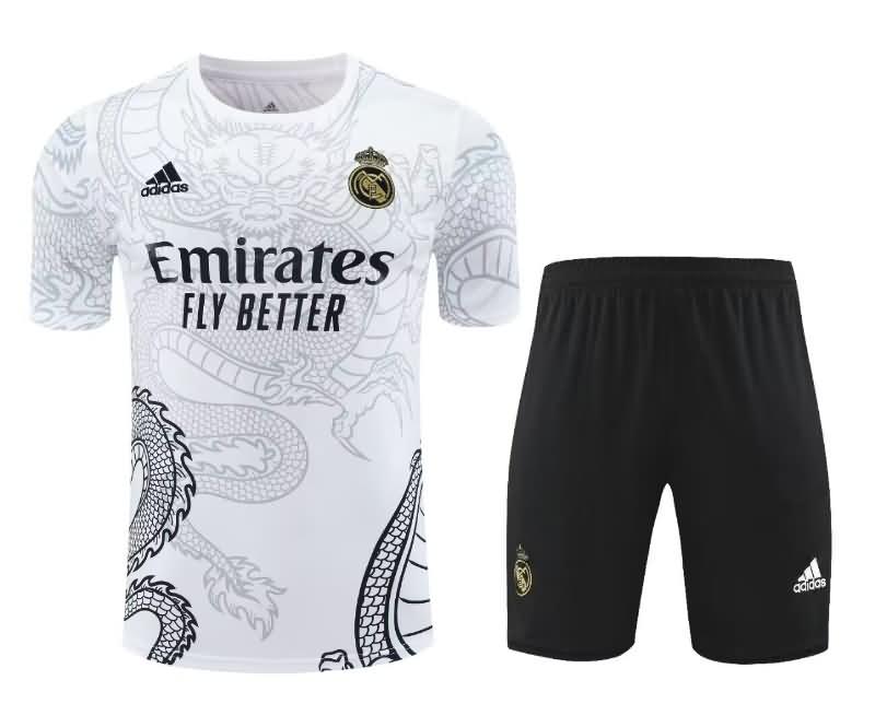 AAA Quality Real Madrid 23/24 White Soccer Training Sets 06