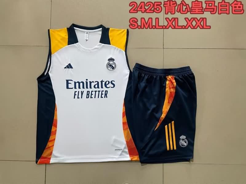 AAA Quality Real Madrid 23/24 White Soccer Training Sets 09