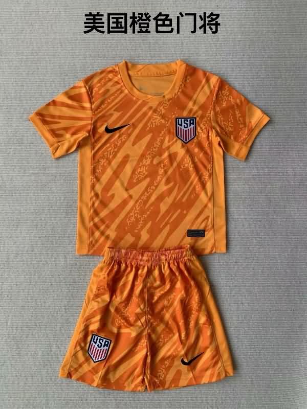 USA 2024 Copa America Goalkeeper Orange Soccer Jersey