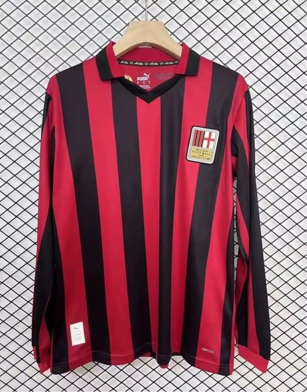 AAA Quality AC Milan 125th Anniversary Long Sleeve Soccer Jersey