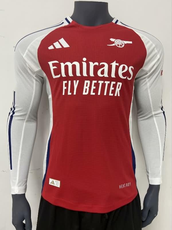 AAA Quality Arsenal 24/25 Home Long Sleeve Soccer Jersey (Player)