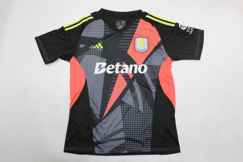 AAA Quality Aston Villa 24/25 Goalkeeper Black Soccer Jersey