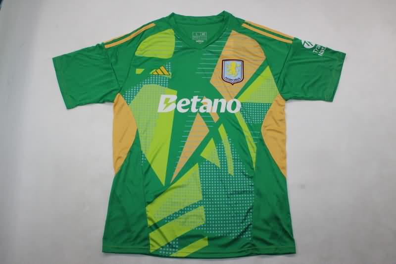 AAA Quality Aston Villa 24/25 Goalkeeper Green Soccer Jersey