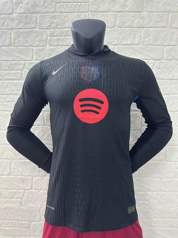 AAA Quality Barcelona 24/25 Away Long Sleeve Soccer Jersey (Player) Sponsor