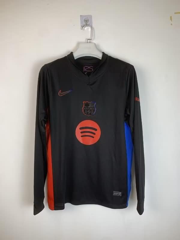 AAA Quality Barcelona 24/25 Away Long Sleeve Soccer Jersey Sponsor