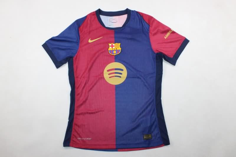 AAA Quality Barcelona 24/25 Home Soccer Jersey (Player) Sponsor