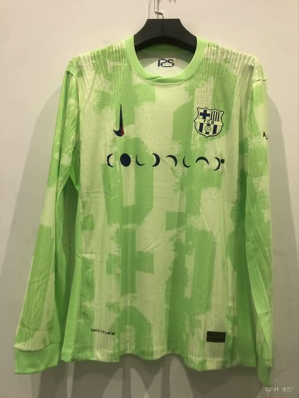 AAA Quality Barcelona 24/25 Third Long Sleeve Soccer Jersey Sponsor 02