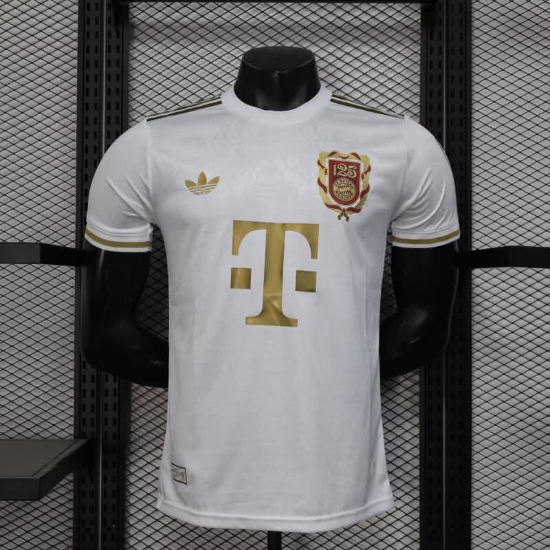 AAA Quality Bayern Munich 125th Anniversary White Soccer Jersey (Player)